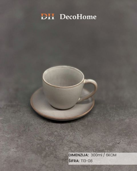 Slika Porcelanske šolje 300ml / 6kom - DHP-T13-08