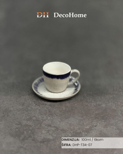 Slika Porcelanske šolje 100ml / 6kom - DHP-T34-07