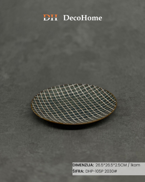 Slika Porcelanski tanjir 26.5*26.5*2.5cm / 1kom - DHP-105P 2030#