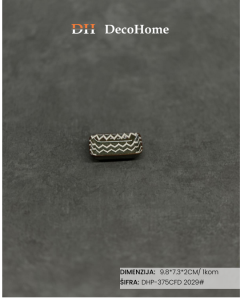 Slika Porcelanski tanjir 9.8*7.3*2cm / 1kom - DHP-375CFD 2029#