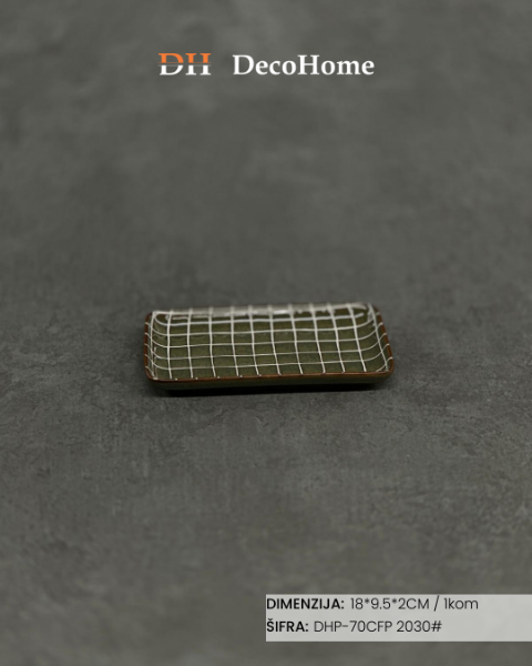 Slika Porcelanski tanjir 18*9.5*2cm / 1kom - DHP-70CFP  2030#