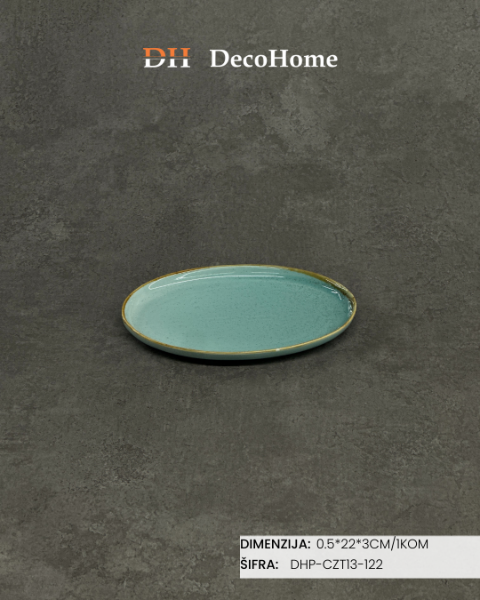Slika Porcelanski tanjir 30.5*22*3cm /1kom - DHP-CZT13-122