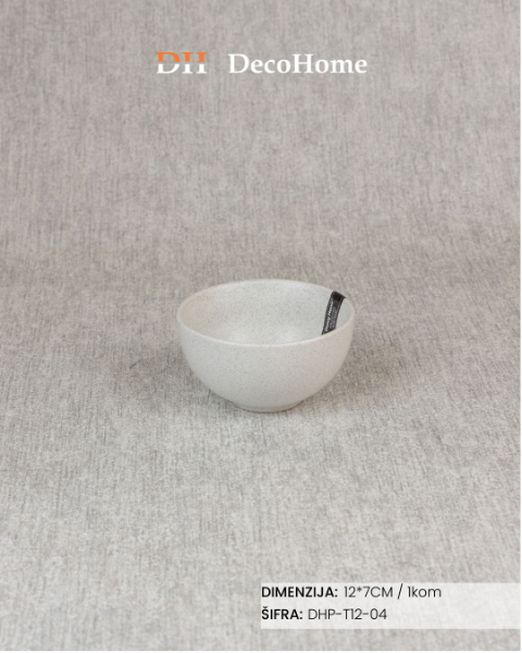 Slika Porcelanska činija 12*7cm / 1kom - DHP-T12-04