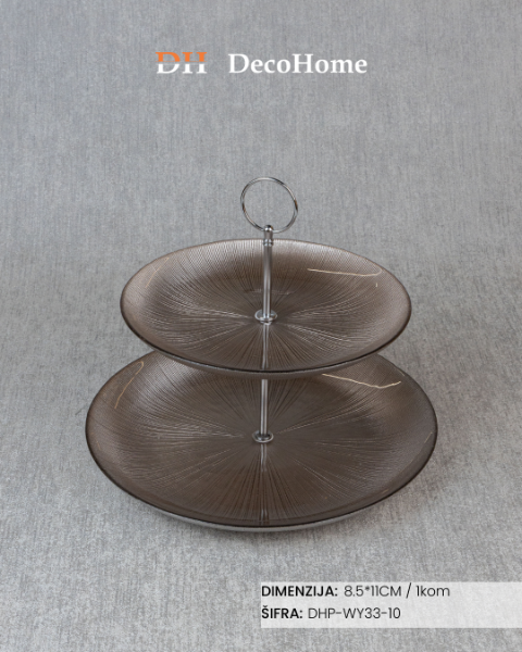 Slika Stakleni etažer / 1kom - DHP-WY33-10