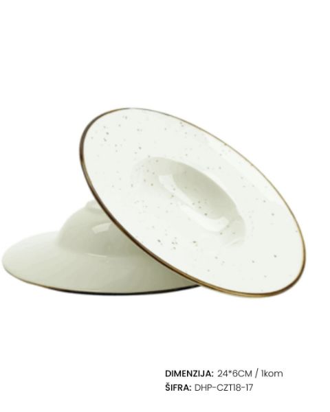 Slika Porcelanski tanjir 24*6cm / 1kom - DHP-CZT18-17