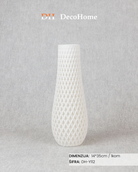 Slika Keramička vaza 14*35cm / 1kom - DH-Y112