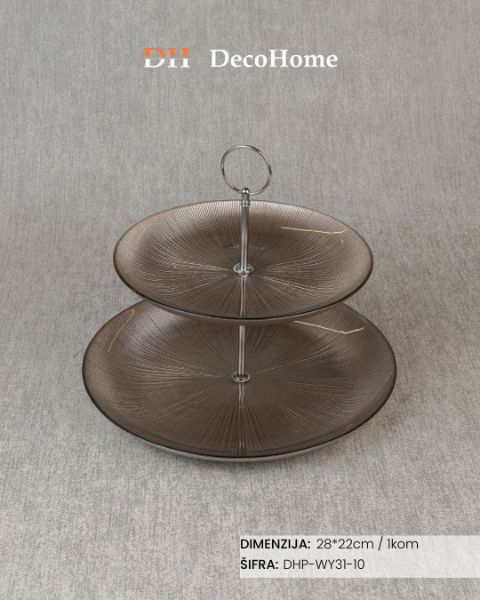 Slika Stakleni etažer / 1kom - DHP-WY31-10