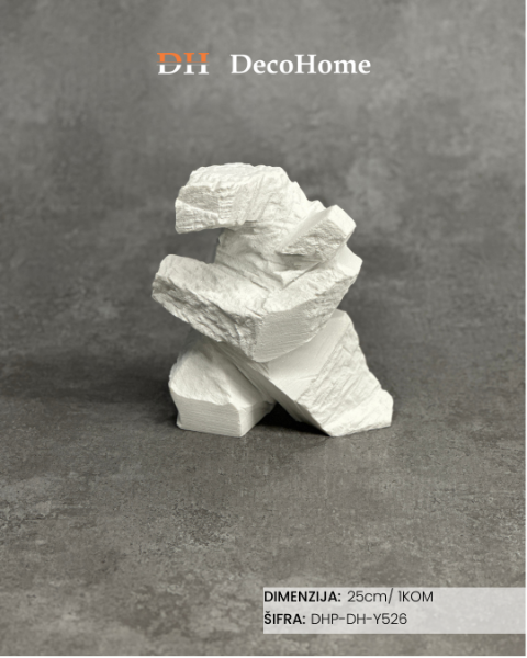 Slika Keramički dekorativni ukras kamen 25cm / 1kom - DH-Y526