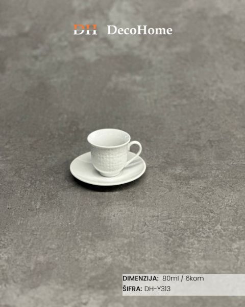 Slika Keramičke šolje / crno pakovanje / 6kom - DH-Y313