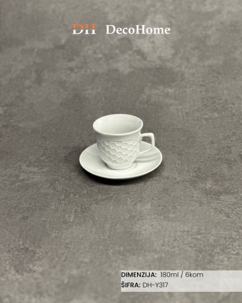 Slika Keramičke šolje / crno pakovanje / 6kom - DH-Y317