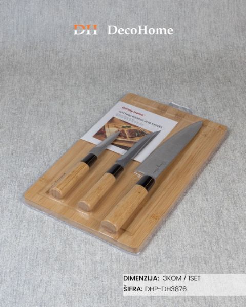 Slika Set noževa natural / 3kom - DHP-DH3876