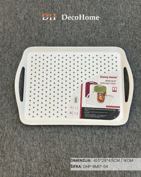 Slika Poslužavnik - neklizajuča podloga 41.5*29*4.5CM / 1kom DHP-BM17-04