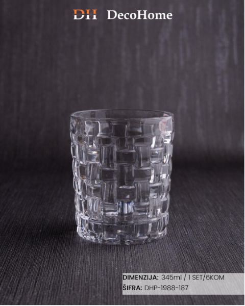 Slika Staklene čaše 345ml / 6kom - DHP-1988-187
