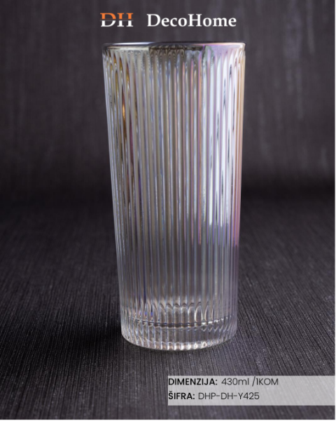 Slika Staklena čaša 430ml/ 1kom DH-Y425