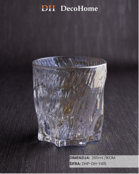 Slika Staklena čaša 265ml/ 1kom DH-Y415