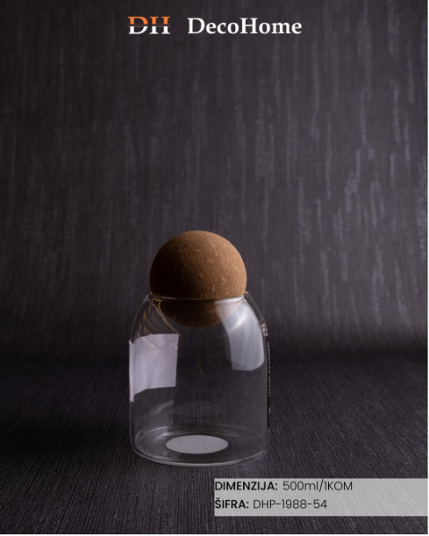 Slika Staklena tegla 500ml / 1kom - DHP-1988-54