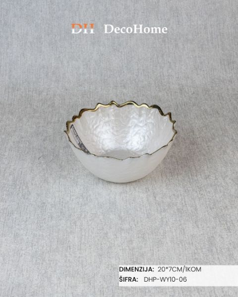 Slika Staklena činija 20*7cm / 1kom - DHP-WY10-06