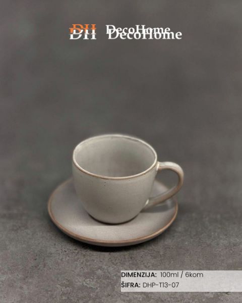 Slika Porcelanske šolje 100ml / 6kom - DHP-T13-07