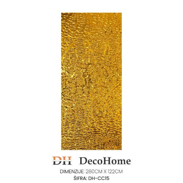 Slika Carbon kristal paneli lomljeno zlato DH-CC15 1220*2800*8