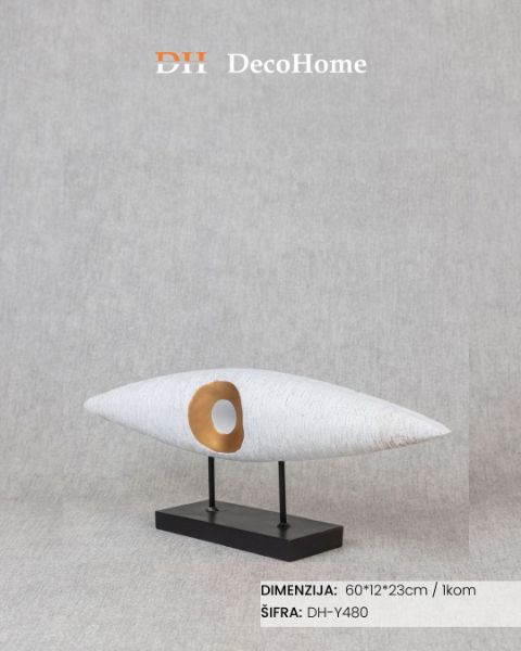 Slika Keramički ukras beli 60*12*23cm / 1kom - DH-Y480